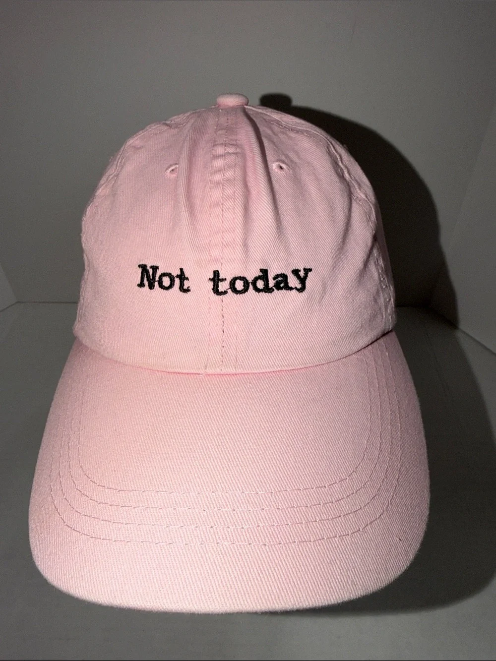 Not today Pink Kids Baseball Cap
